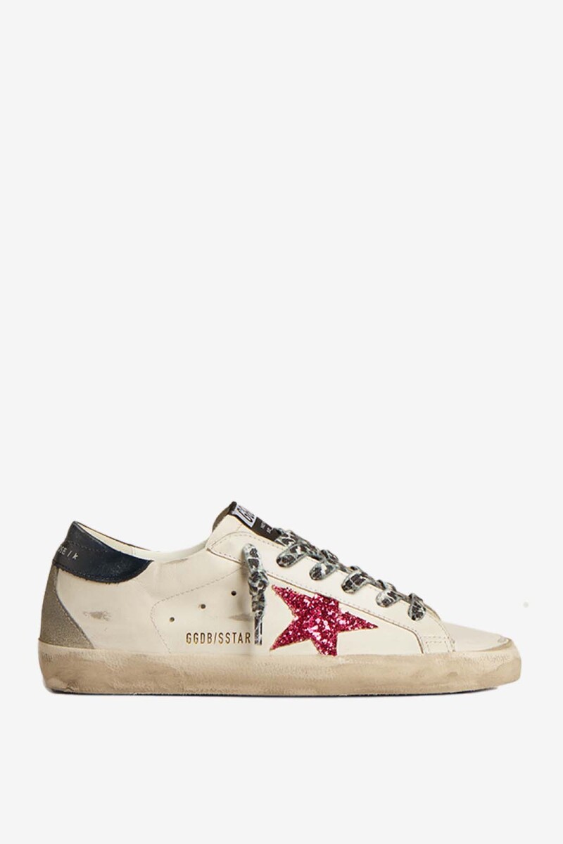 SUPER-STAR LEATHER UPPER SUEDE Blanco