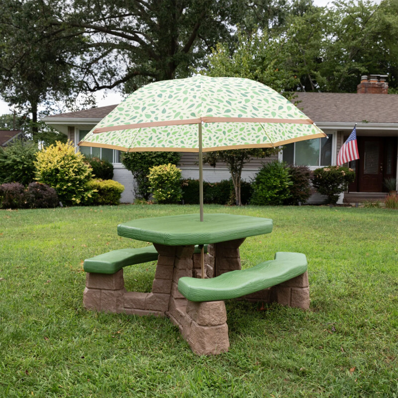 Mesa de picnic con sombrilla Naturally Playful Step2 Mesa de picnic con sombrilla Naturally Playful Step2