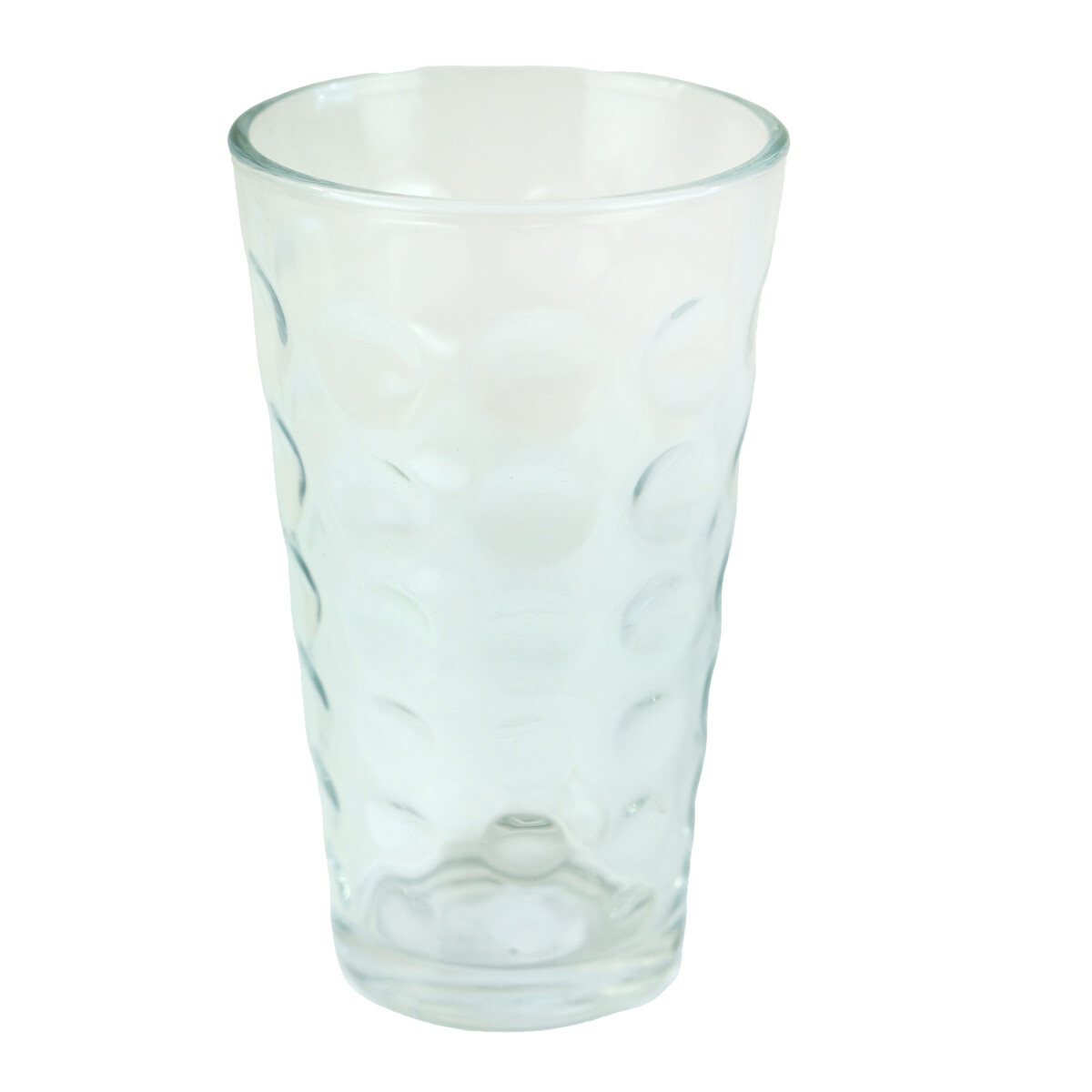VASO VIDRIO ALTO LABRADO LINEA CIRCULOS 