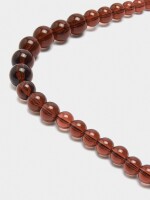 Collar Corto Con Abalorios marron