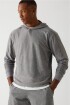 Polera The Cloud Jersey Hoodie Hombre Onyx Heather