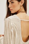 Remera Ginna Beige Melange