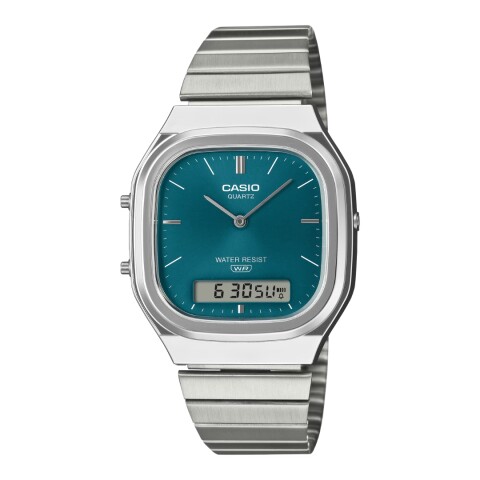 Reloj Casio Retro AQ240E 3ADF Unisex Plateado