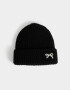Gorro Cute Gorro Tejido Bordado - Negro