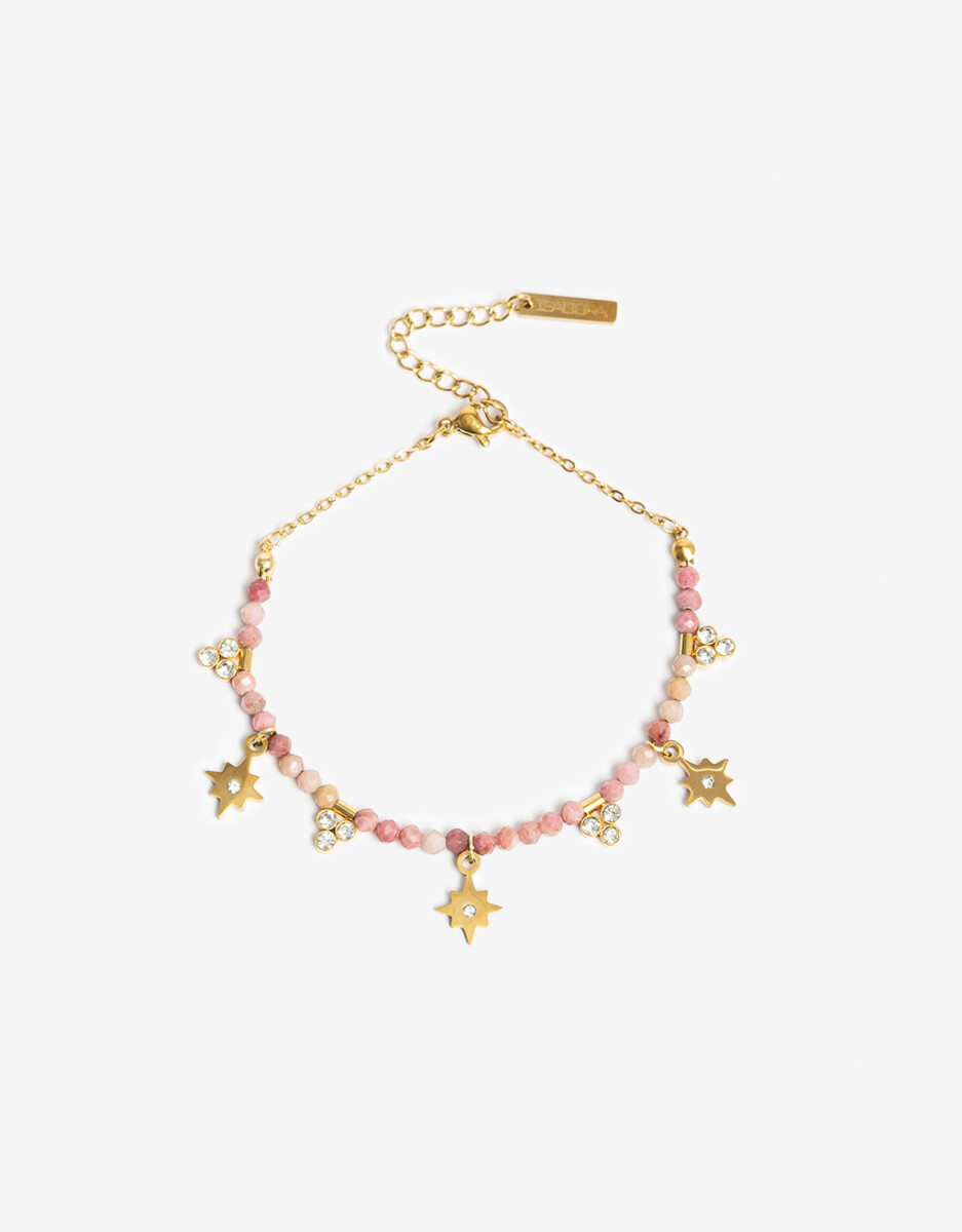 Pulsera De Acero Con Piedra Natural 