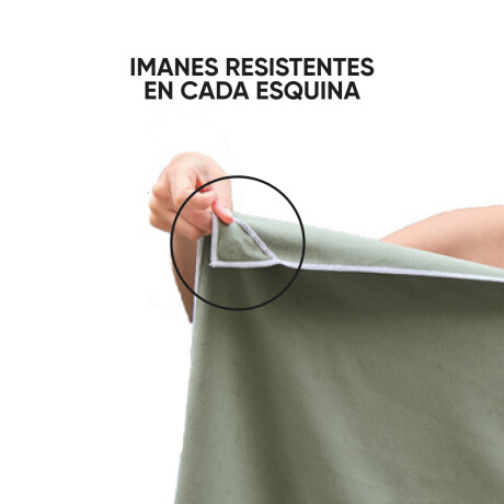 Toalla de microfibra imantada para playa o picnic Naranja