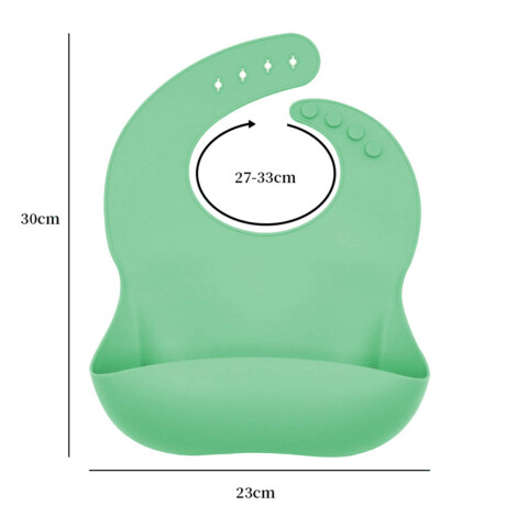 Set X10p Plato Comer Bebe Silicona+ Cubierto Vaso Verde