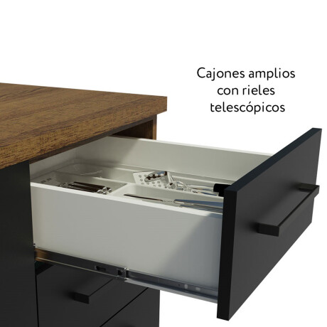 ARMARIO DE COCINA 60 CM MDP NEGRO OPORTO