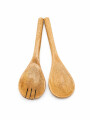 CUBIERTOS DE MADERA PARA SERVIR BEIGE