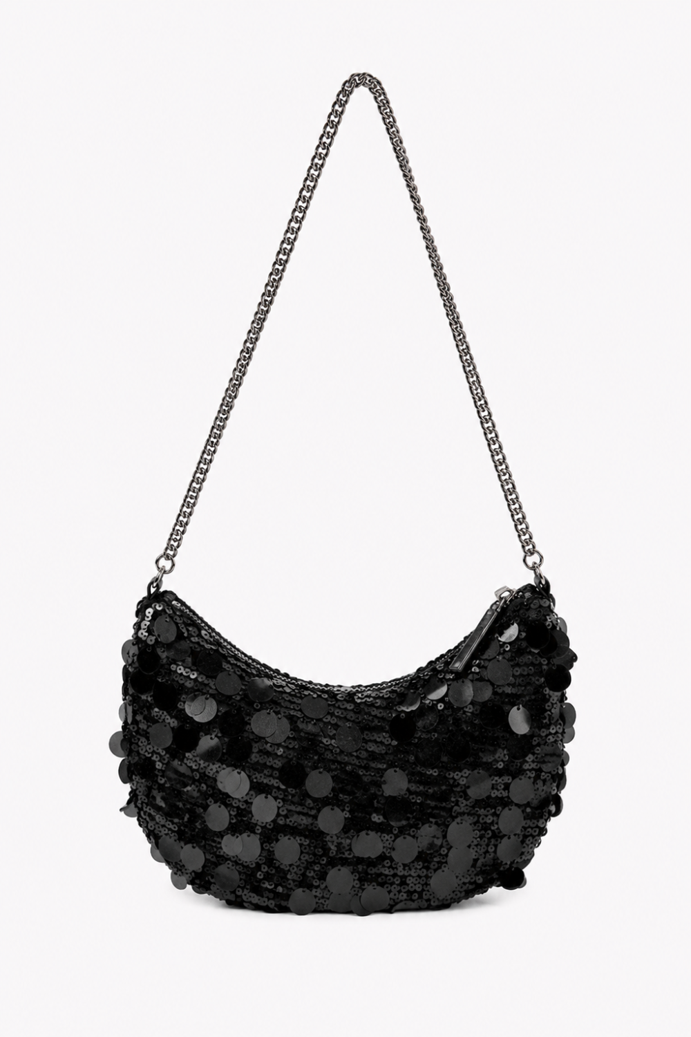 Cartera Sequins Negro