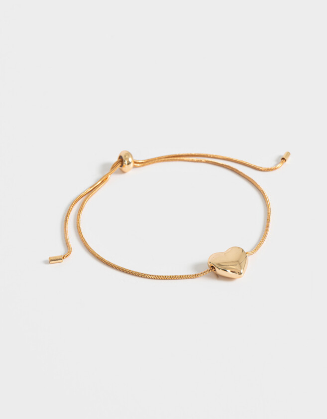 Pulseras Flexibles Con corazón Pulsera Flexible Con Corazón - Dorado