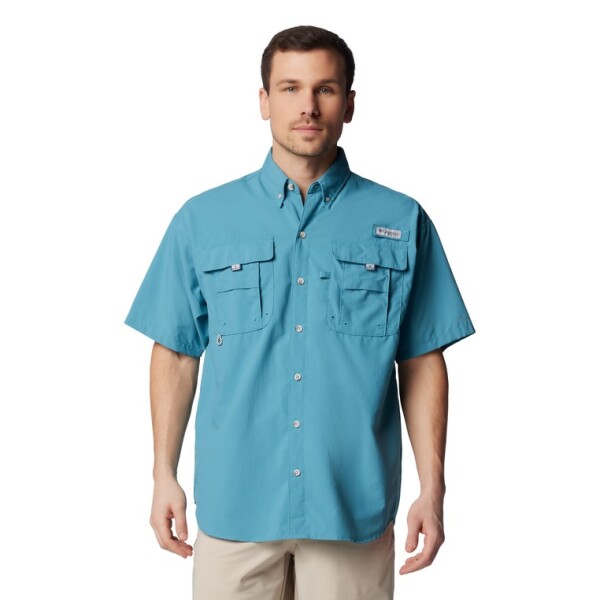 Camisa Bahama II SS Shirt CANYON BLUE HEATH