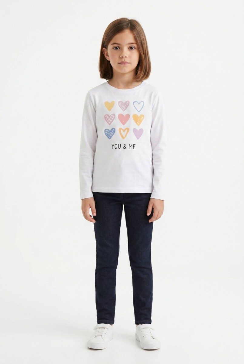 Camiseta manga larga - Blanco 