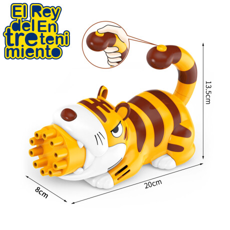 Pistola Ametralladora Eléctrica Tik Tok Diseño Animal Tigre