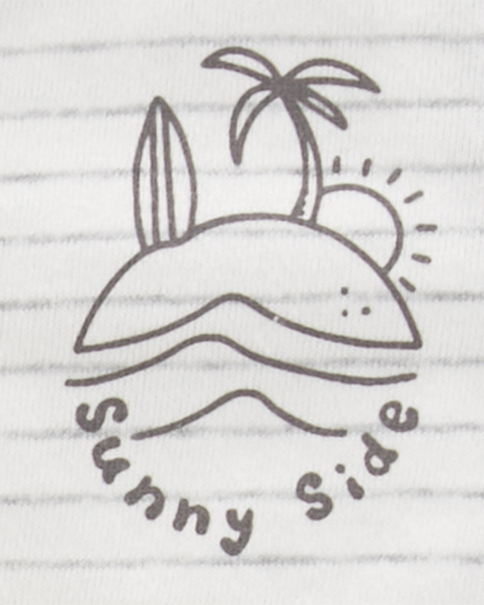 Set tres piezas de algodón, short, remera y musculosa, diseño océano Set tres piezas de algodón, short, remera y musculosa, diseño océano