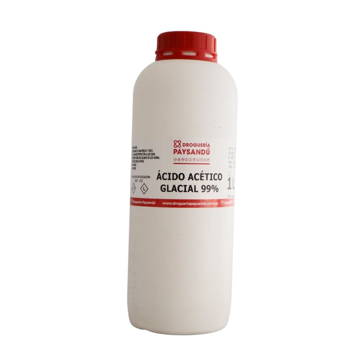 Ácido Acético - Glacial - Uso comercial 1 L 