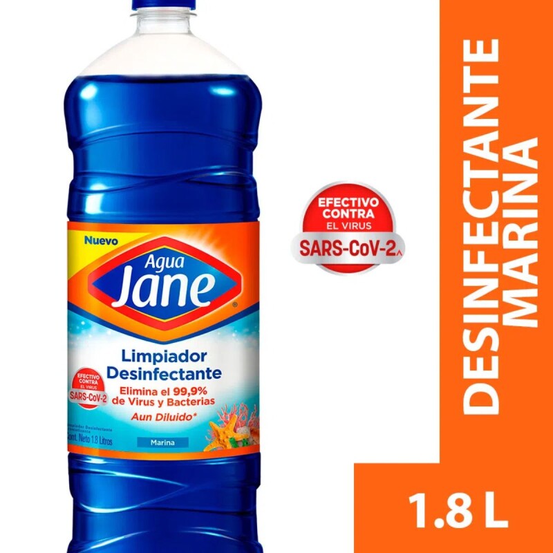 Limpiador Líquido Desinfectante Agua Jane Marina 1.8 LT