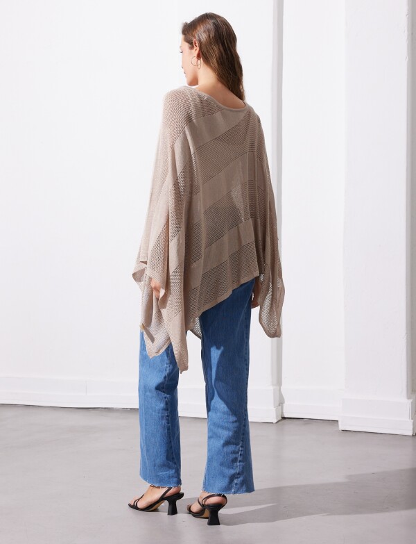 Poncho Lurex TOSTADO
