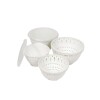 SET BOWL PLAST BLANCO 21X16CM 4PZAS Unica