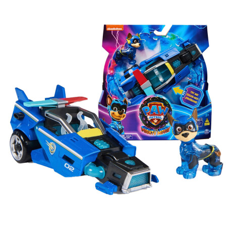 Paw Patrol Vehículo De Rescate Aqua Pups 23cm + Figura Chase