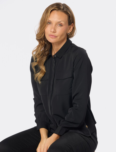 BLUSA MANGA LARGA Negro