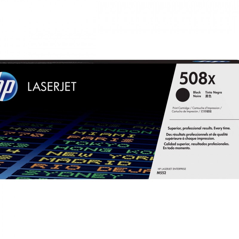 HP 508X - Alto rendimiento - negro - original - LaserJet - cartucho de tóner (CF360X) - para Color LaserJet Enterprise MFP M577; HP 508X - Alto rendimiento - negro - original - LaserJet - cartucho de tóner (CF360X) - para Color LaserJet Enterprise MFP M577;