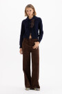 JEANS WIDE X CORD MARRON Marron