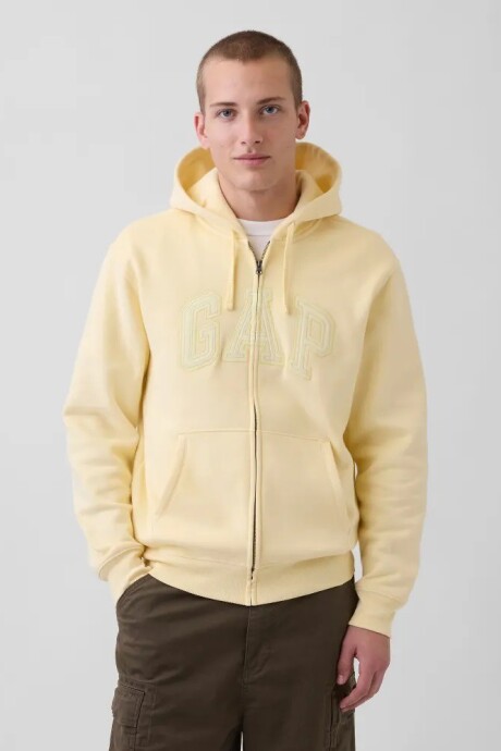 Canguro Con Cierre Logo Gap Hombre Maize