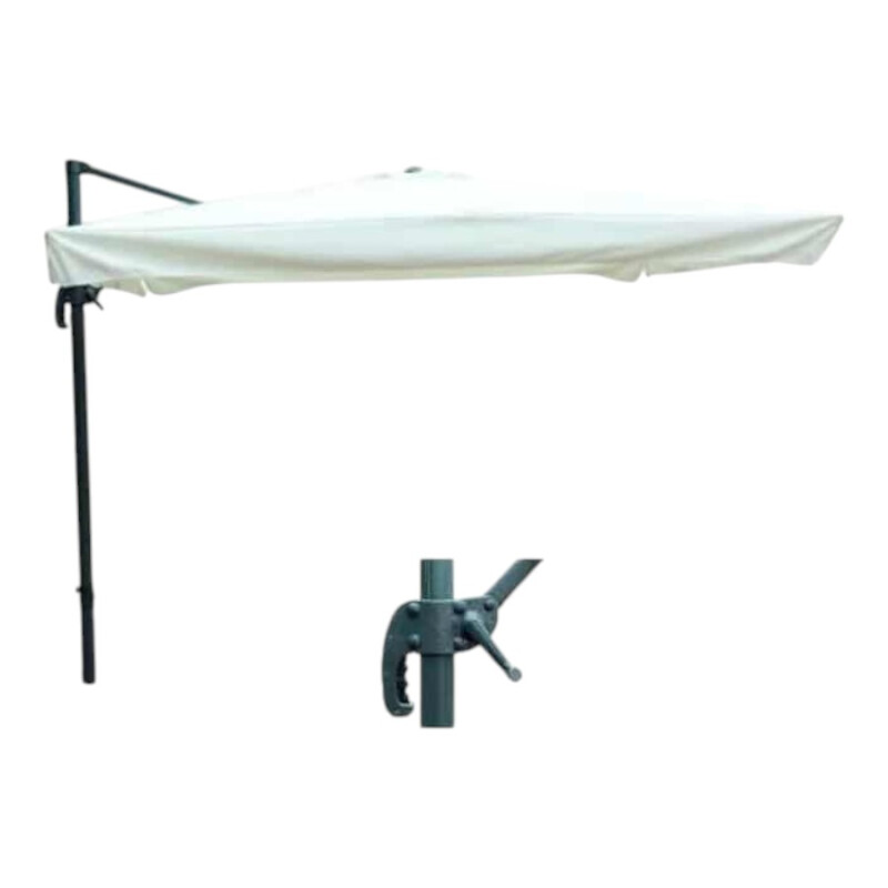 Sombrilla Cuadrada Pie Lateral 3M Acero Sombrilla Cuadrada Pie Lateral 3M Acero