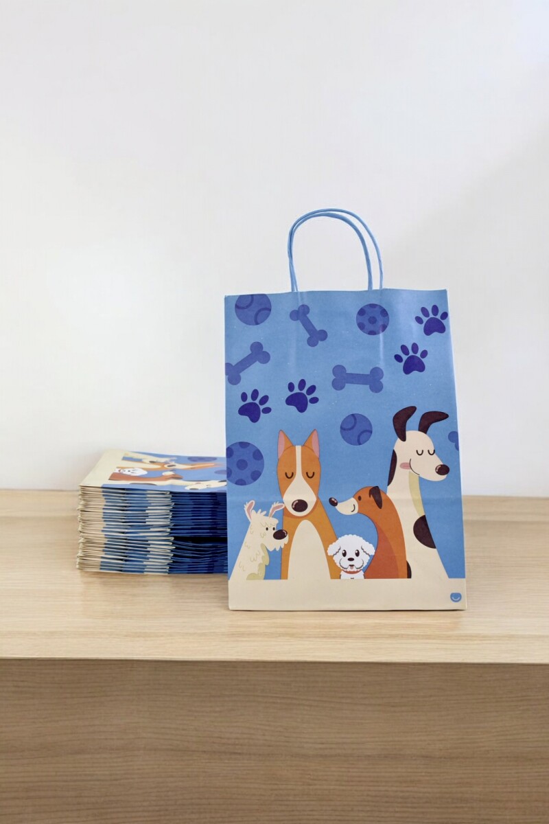 Pack x 20 - bolsa fantasia 22x10x30 cm. - PUPPIES 