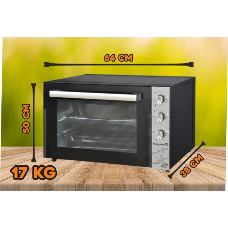 Horno Eléctrico 70 Lts. Turbo Fan Hausberg HB-8020 Horno Eléctrico 70 Lts. Turbo Fan Hausberg HB-8020