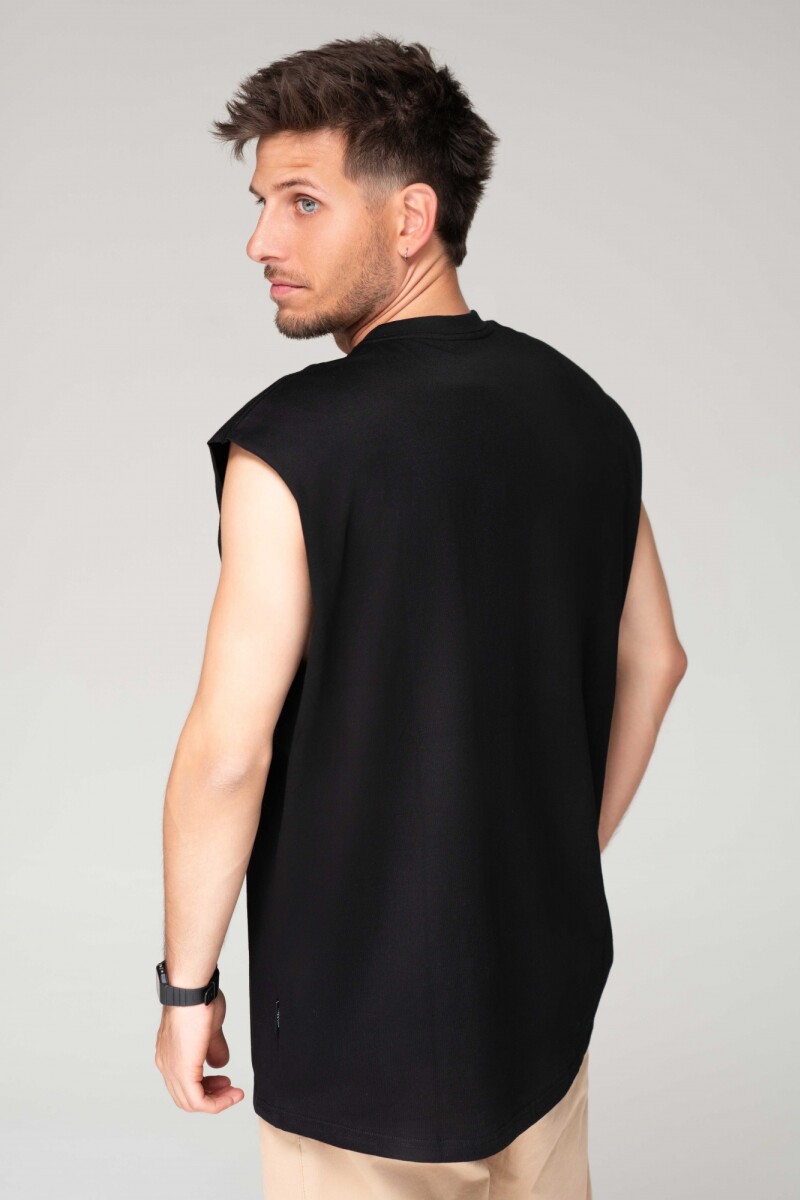 MUSCULOSA MINI BRACKET OVER J-negro