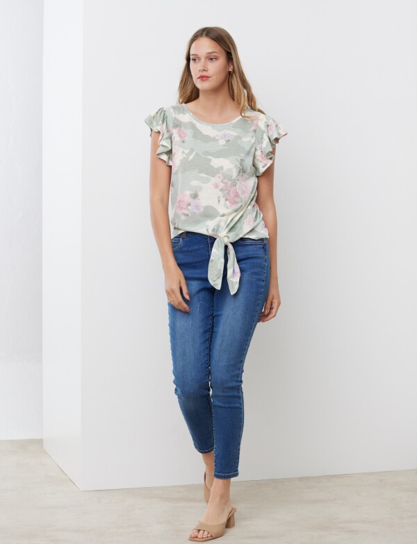 Remera Nudo VERDE/MULTI