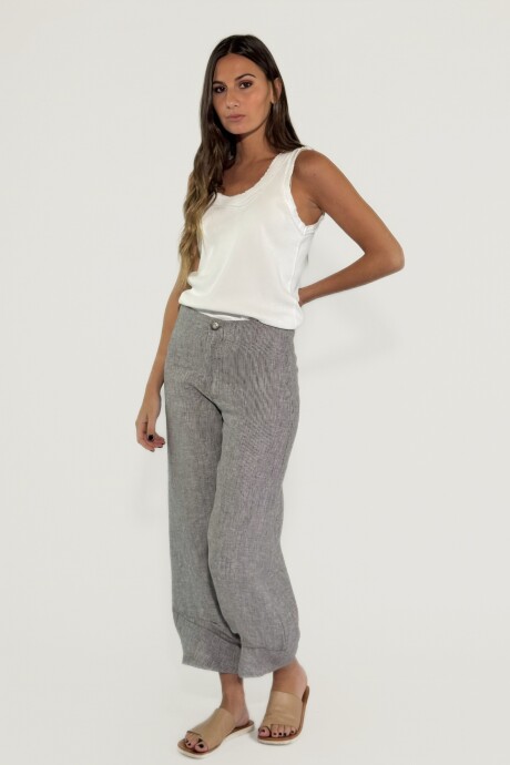 PANTALON FRANCISCA RAYADO Gris