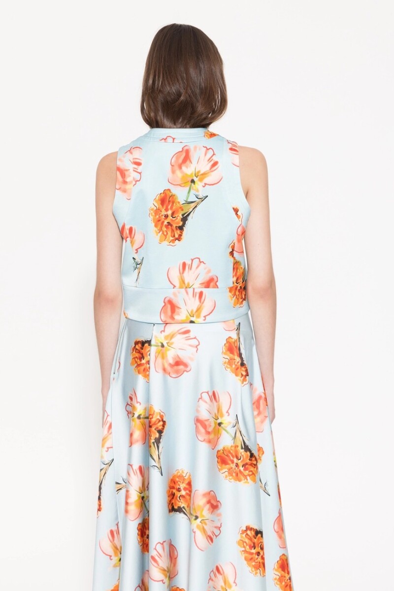 CHALECO MAGNOLIA Celeste