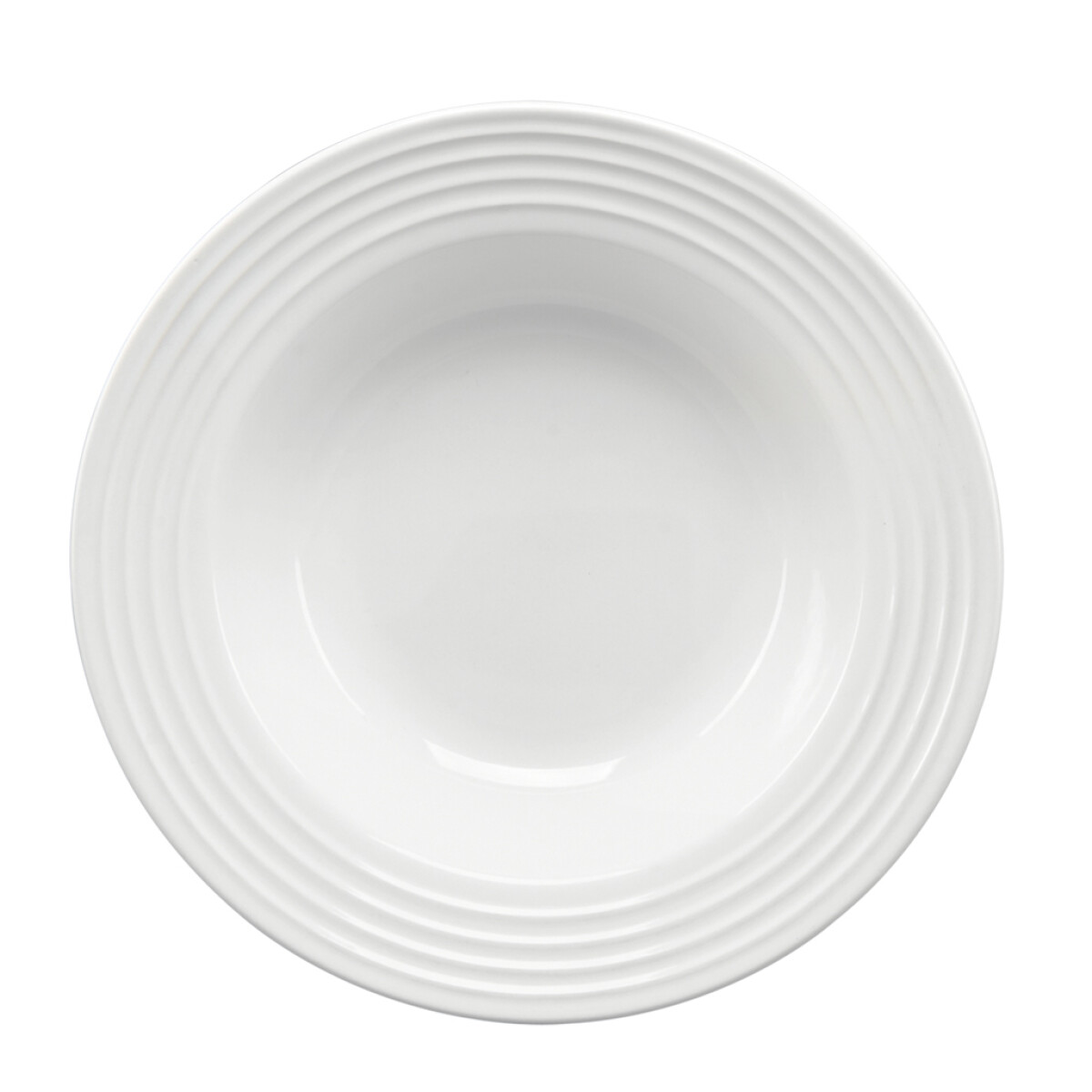 PLATO HONDO 21.5CM CERAMICA BLANCO E.CIRCLE SANTA ANITA 