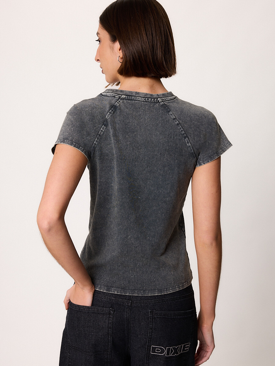 T-SHIRT M/C TISMA DIXIE Gris Oscuro