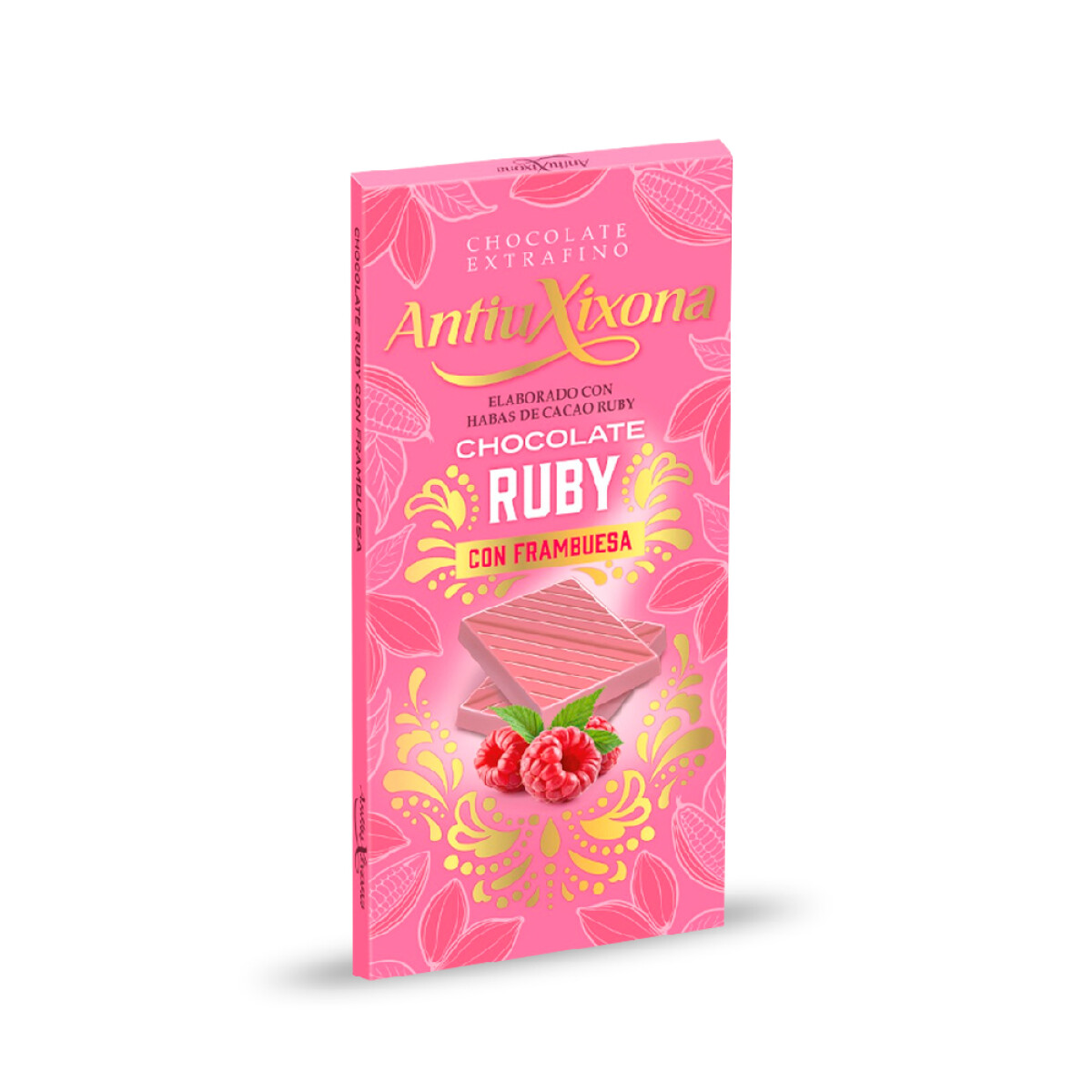 Chocolate Antiuxixona Ruby con Frambuesa 