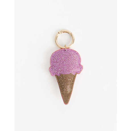Llavero Y Bag Charm De Helado Combinacion Bicolor