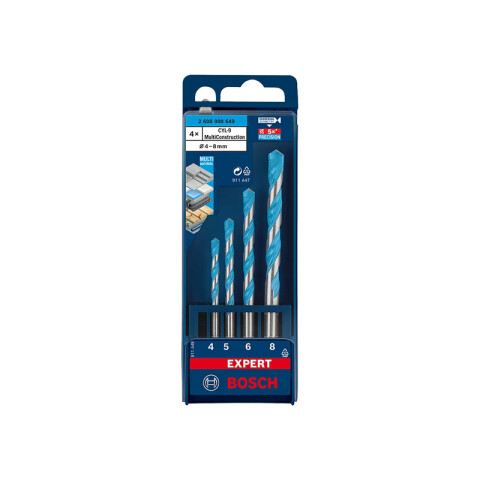 Set 4 brocas multiconstruc. CYL-9 Ø4/5/6/8mm Bosch BS8238