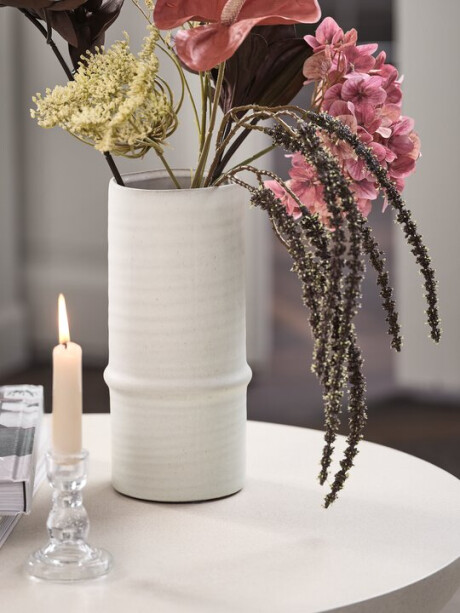 Jarrón EMANUEL Ø12xH25cm blanco Jarrón EMANUEL Ø12xH25cm blanco