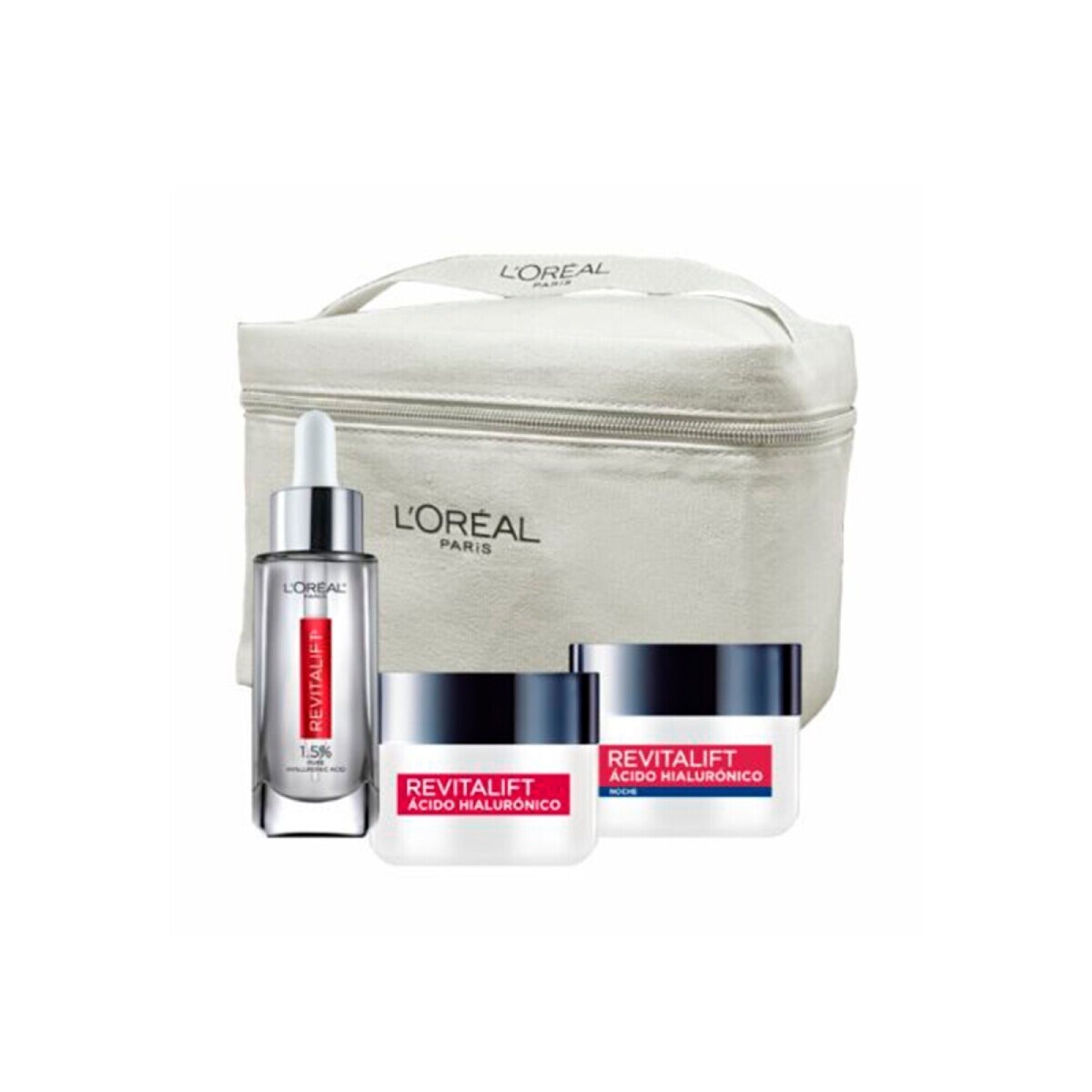 Pack Revitalift ácido Hialurónico Crema Día 50ml+noche 50ml+serum 30ml. 