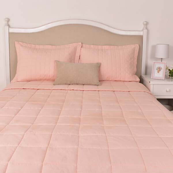 Edredon Col.Basic Rosa 250x240