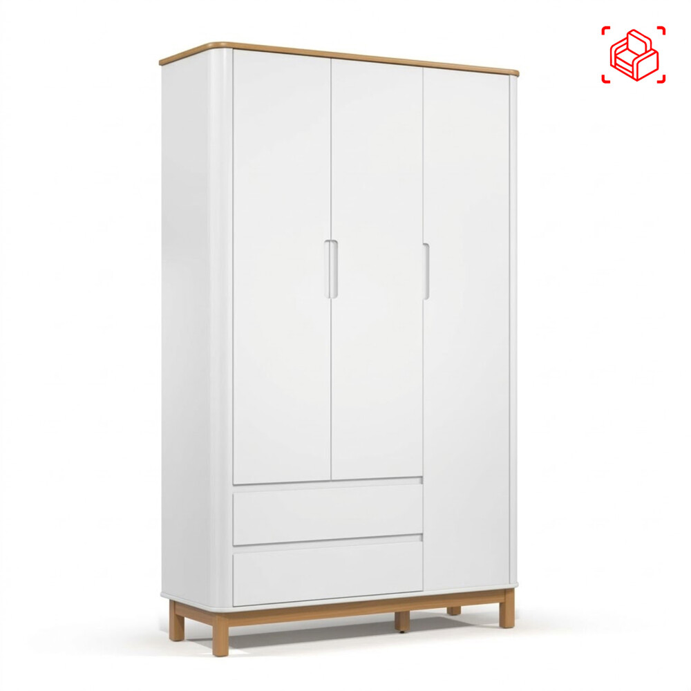 PLACARD 3 PUERTAS MDF BLANCO FLOW KIDS