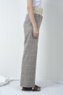 PANTALON EN CHECK DE ALGODON Gris