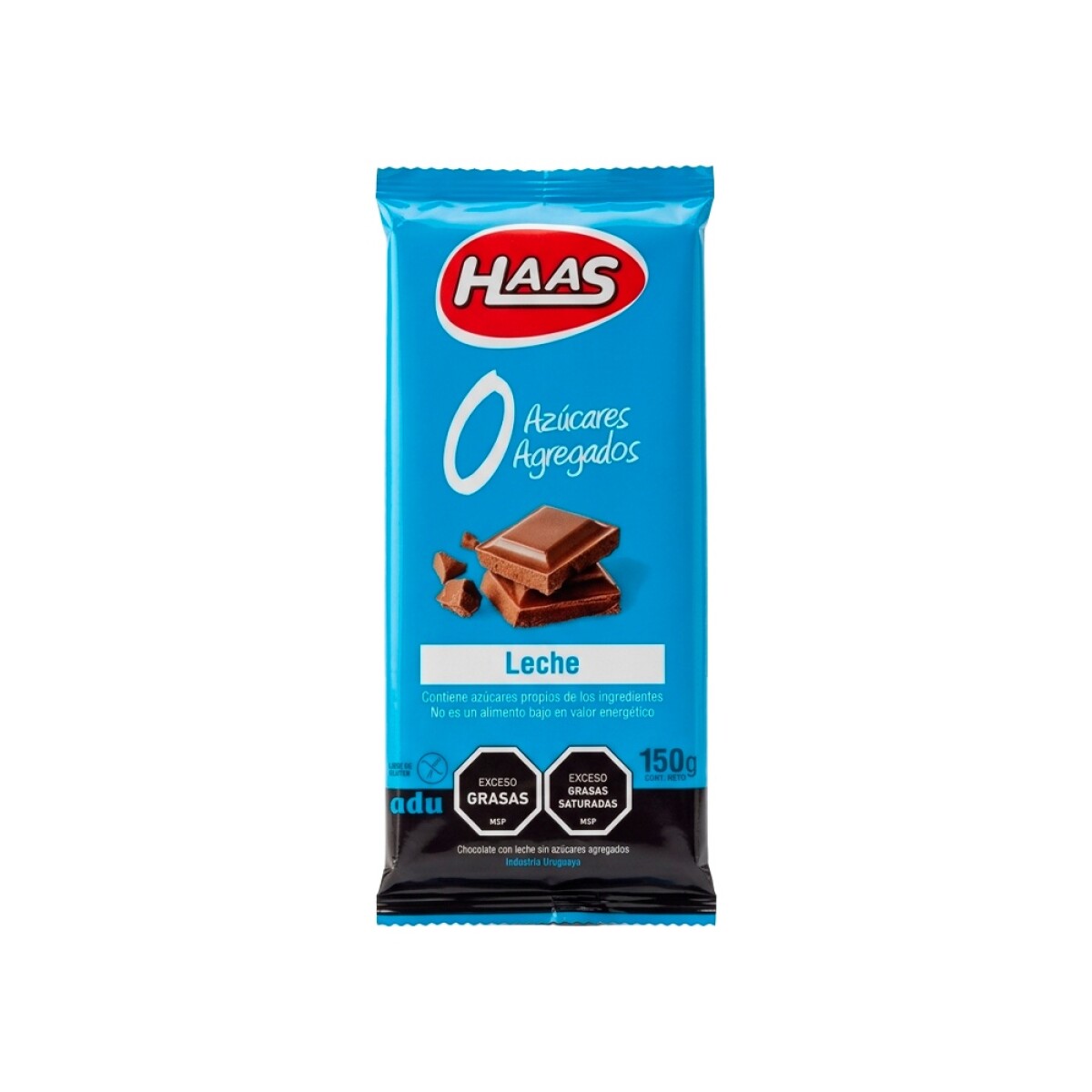 Chocolate con Leche 0% Azúcar 150g Haas 
