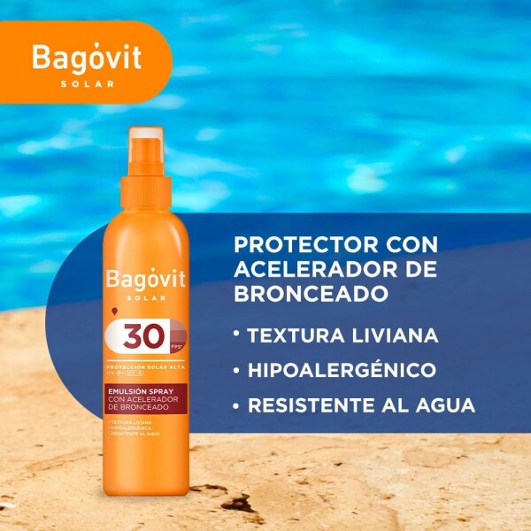Acelerador de Bronceado Spray FPS 30 200 g – Bagóvit Solar Acelerador de Bronceado Spray FPS 30 200 g – Bagóvit Solar