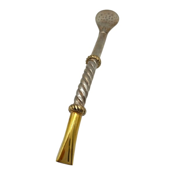 BOMBILLA CRIOLLA PLATA Y ORO 40 plateadouniforme