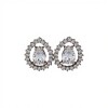 Caravanas Gotas-Plata 925-Piedra Zirconia-CA3007 conpiedra
