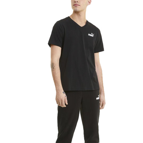 ESS V Neck Tee Black